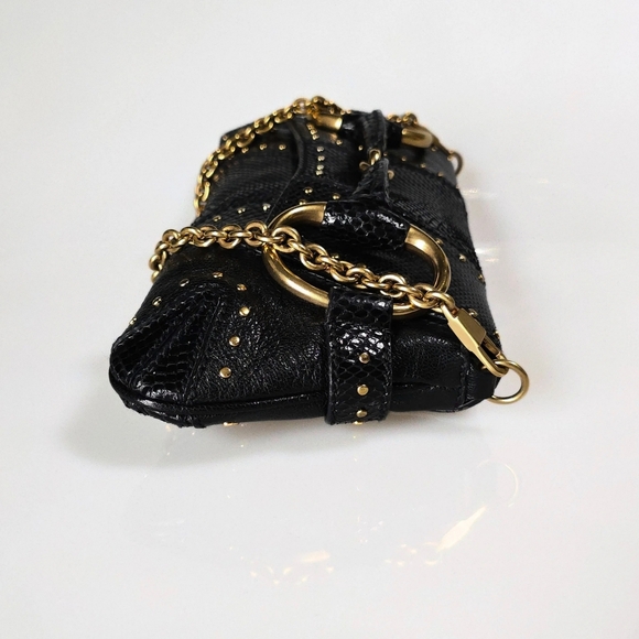**SOLD**Gucci Horsebit Clutch Tom Ford Era Snakeskin Studded - Picture 4 of 12